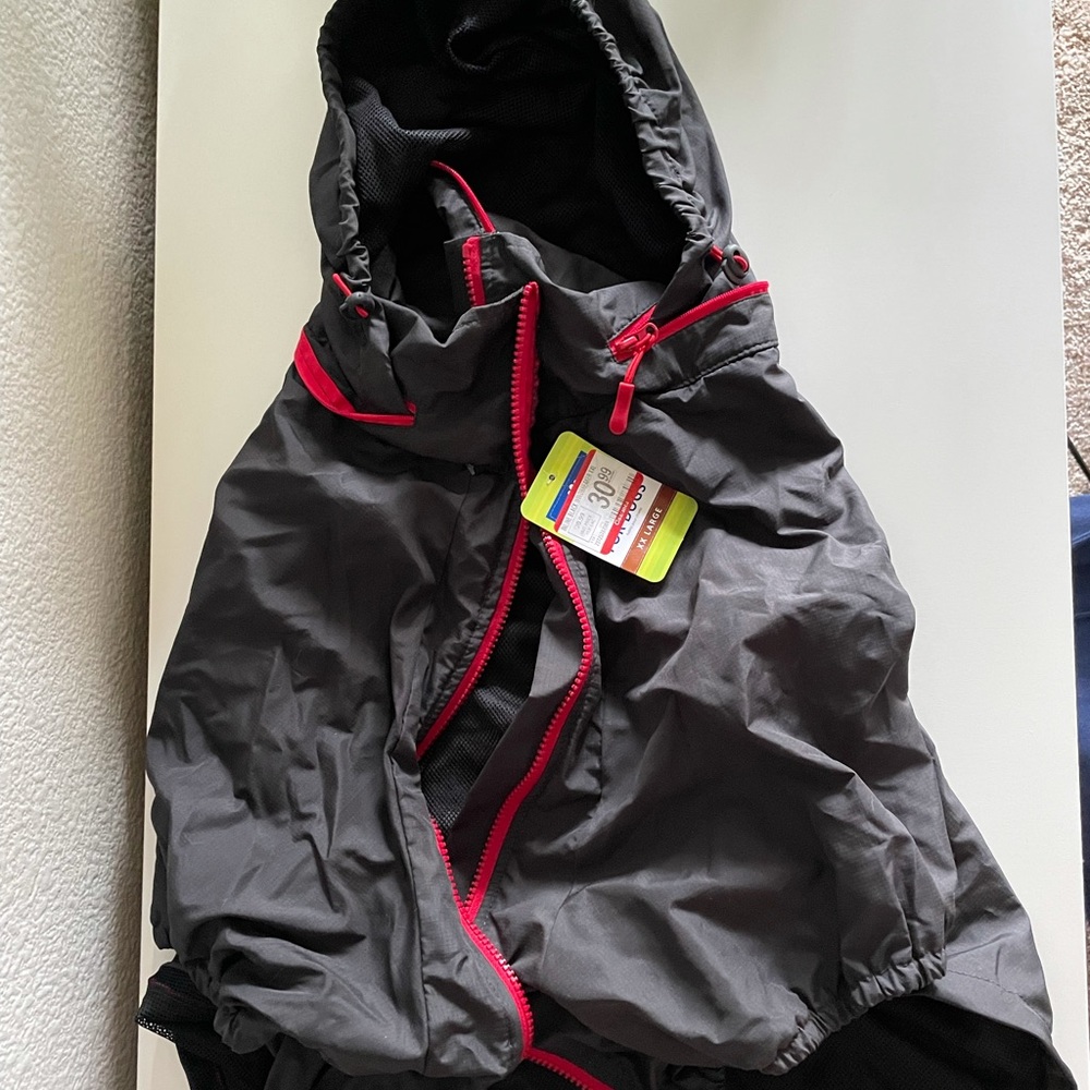 Black Rain Jacket for Dog
